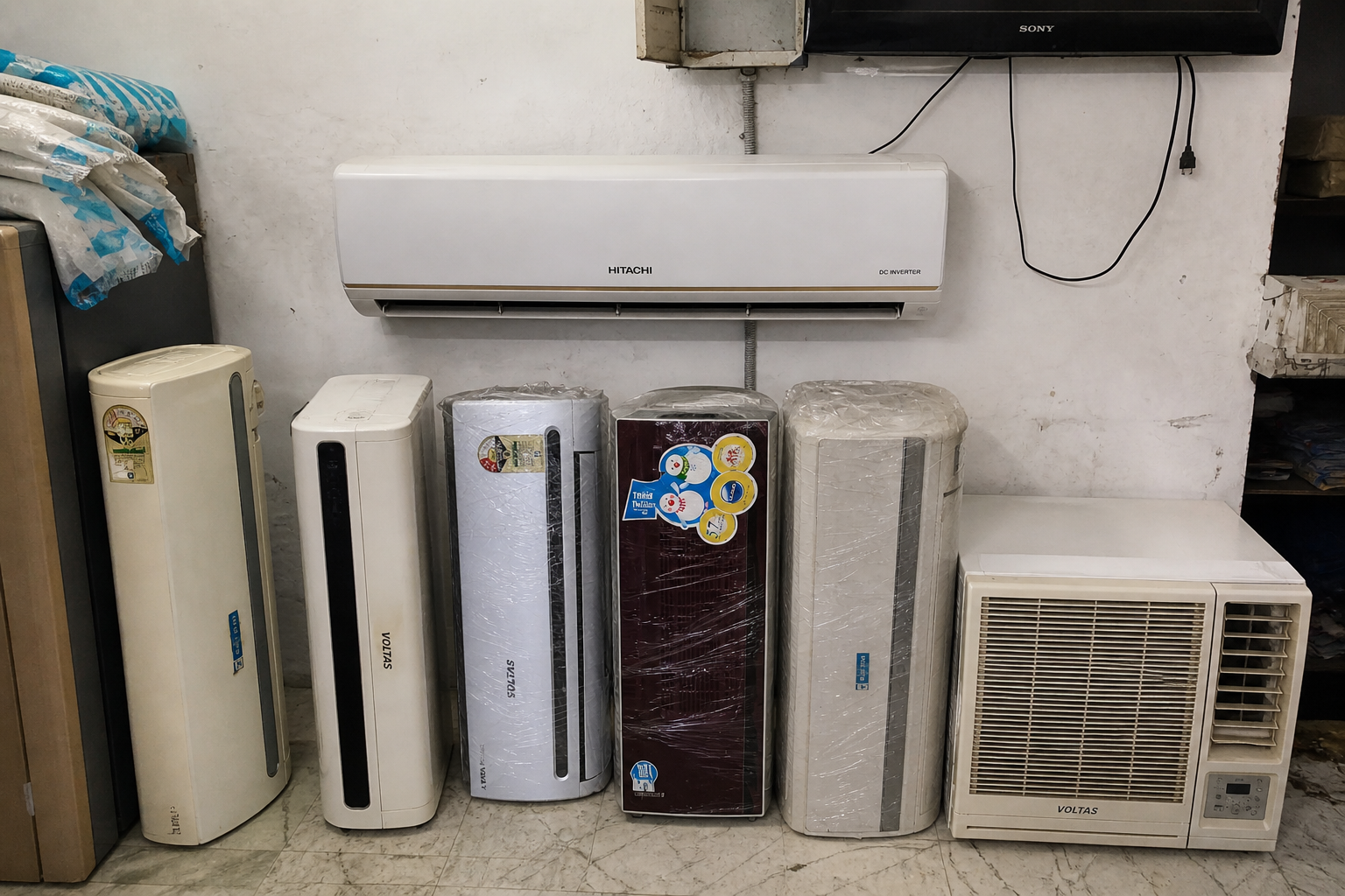 Second hand AC indoor setup view